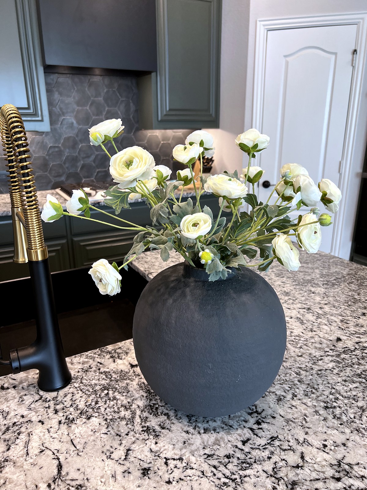 Strait Lane — kitchen and dining transition, custom island view
