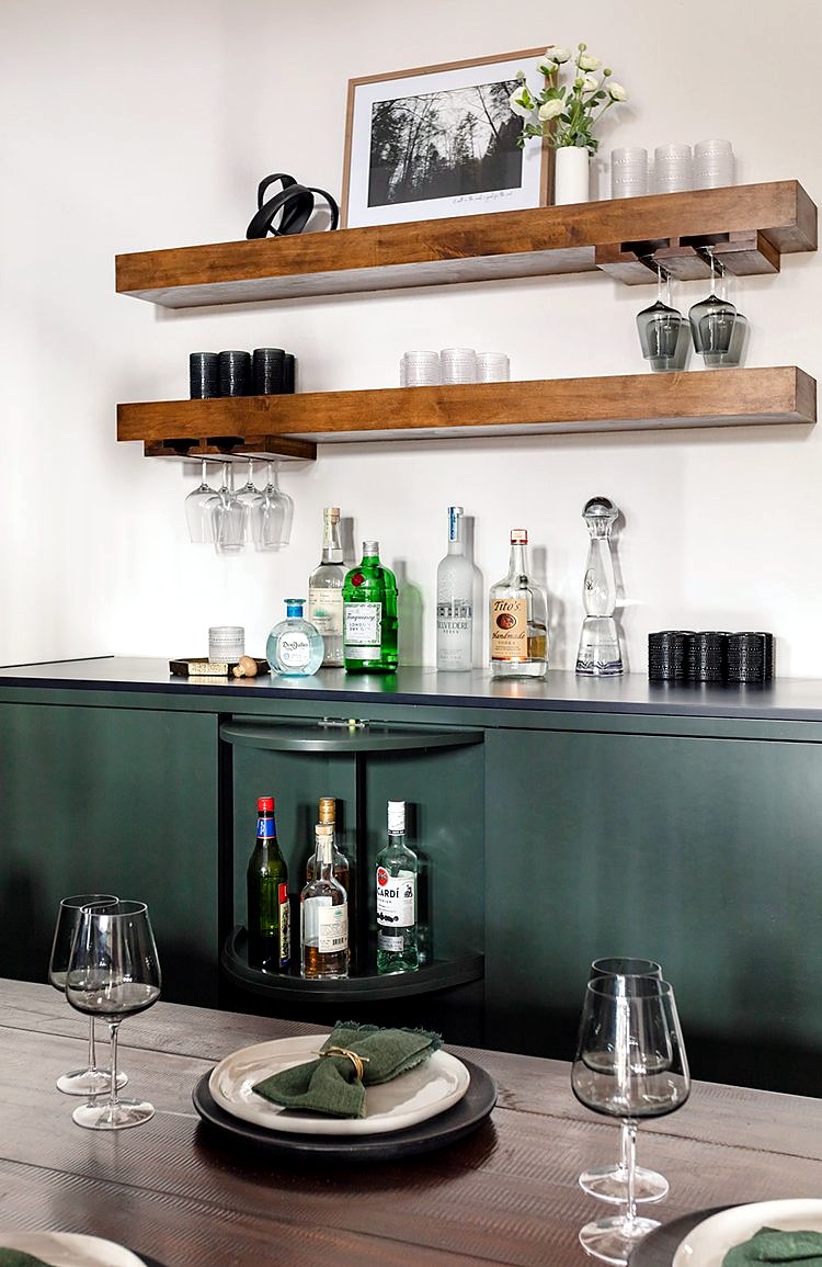 Strait Lane — custom bar and dining area